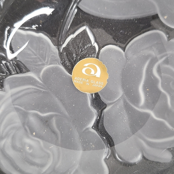 Aderia Glass Made In Japan Rose Bowls Set of 2 Frosted Glass Bowls Dishes - Picture 10 of 12